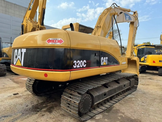 Maquinaria de construcción de segunda mano CAT Caterpillar 320C Excavadora hidráulica de rastreo 20 toneladas