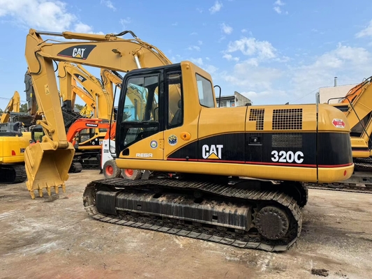Maquinaria de construcción de segunda mano CAT Caterpillar 320C Excavadora hidráulica de rastreo 20 toneladas