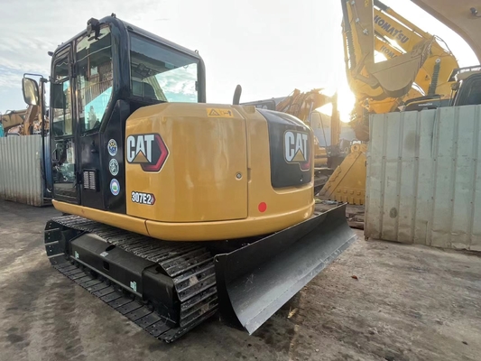 Excavadora japonesa original Cat 307E de segunda mano, Caterpillar Excavadora de pista usada 7 toneladas