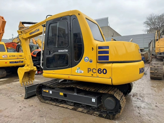 Excavadora de 6 toneladas original japonesa de segunda mano Komatsu PC60-7 en venta