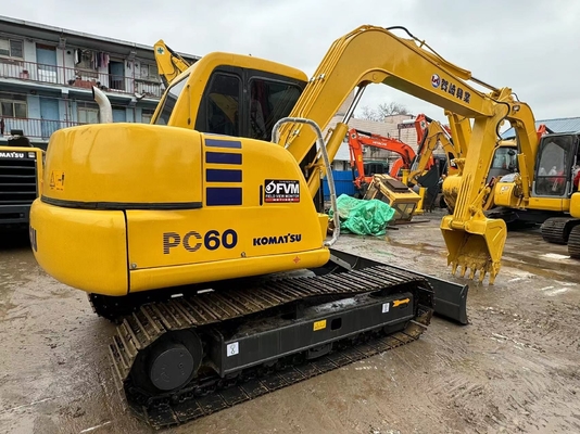 Excavadora de 6 toneladas original japonesa de segunda mano Komatsu PC60-7 en venta
