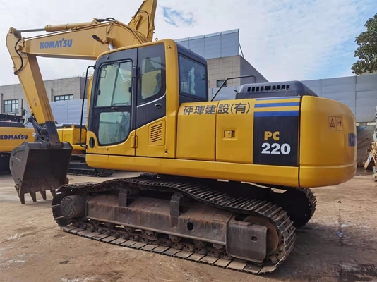 22 toneladas original japonés de segunda mano Komatsu PC220-7 Excavadora de rastreo En venta