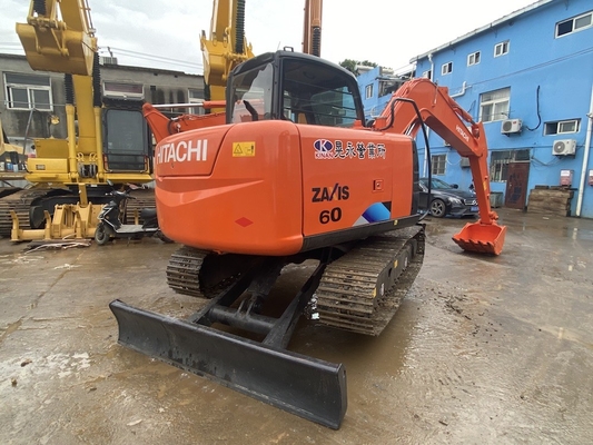 6 toneladas de Japón original usado Hitachi ZX60 Excavadora de rastreo con 40,5 kW de potencia del motor y 0,22m3 de capacidad de cubo