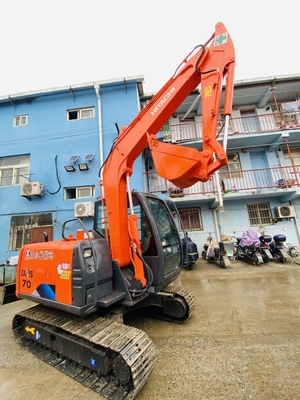 Excavadora Hitachi ZX70 original japonesa de 7 toneladas con potencia de motor de 40.5 kW y capacidad de cubo de 0.3m3