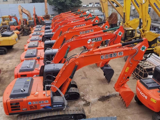 Excavadora de excavadora de 20 toneladas original japonesa usada Hitachi ZX200 con 109.6KW de potencia del motor y 0.8 m3 de capacidad de cubo