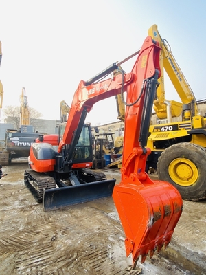 8 toneladas original japonés usado Kubota KX183 Excavadora de rastreo con 47,8 KW de potencia del motor y 0,31 m3 de capacidad de cubo