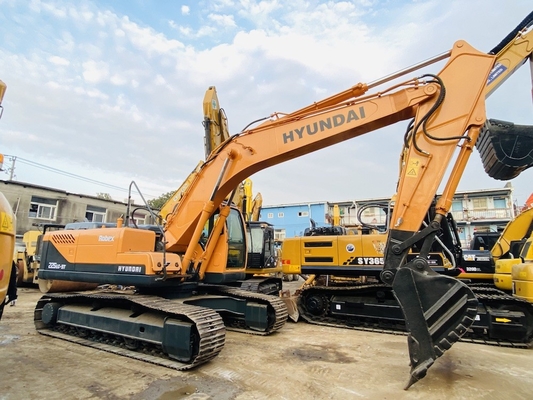 Excavadora Hyundai R225 de segunda mano de 22 toneladas con potencia de motor de 112 KW y capacidad de cubo de 1,05 m3