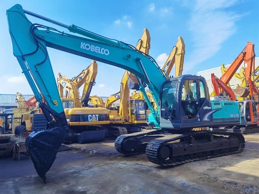 Excavadora Kobelco SK210-8 de 21 toneladas de Japón con motor de 114 kW y capacidad de 1 m3