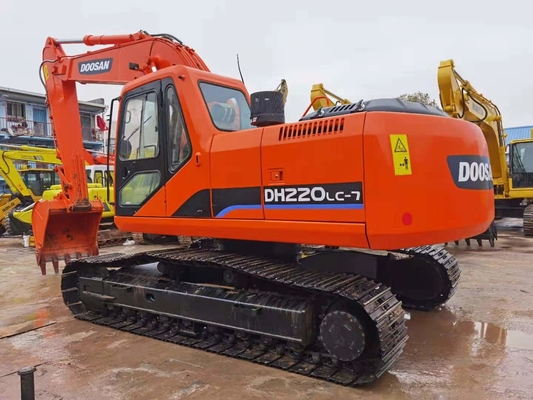 22 toneladas de excavadora original usada Doosan DH220 con capacidad de 0.5-1.18 m3