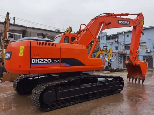 22 toneladas de excavadora original usada Doosan DH220 con capacidad de 0.5-1.18 m3