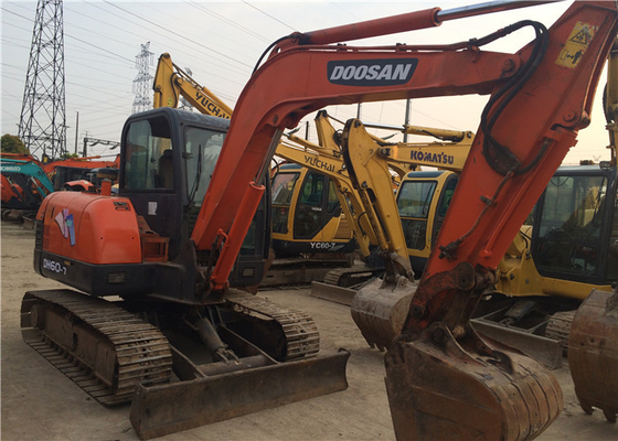 Excavadora de excavadora Doosan DH60-7 de 6 toneladas con capacidad de 0.09-0.2 m3