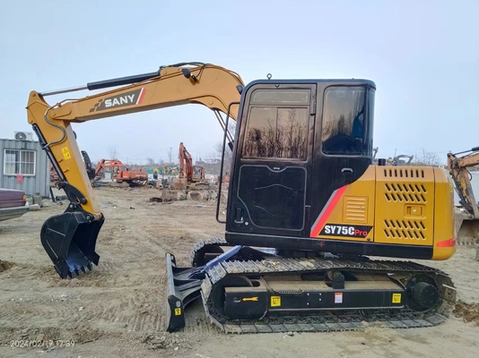 Excavadora hidráulica Sany SY75C de 7 toneladas con capacidad de cubo de 0,12 ~ 0,32 m3