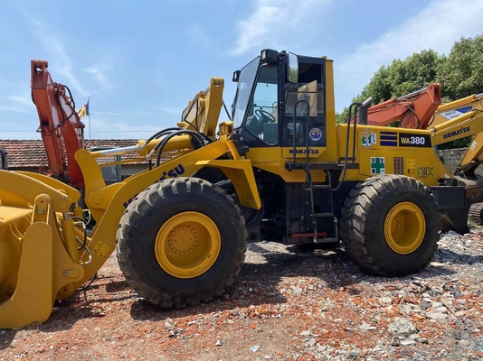 5-6 toneladas de segunda mano Komatsu WA380-3 Cargador de ruedas Cargador delantero usado