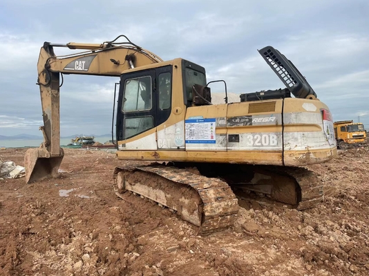 Excavadora japonesa original Cat 320b de segunda mano, Caterpillar Excavadora de pista usada 20 toneladas