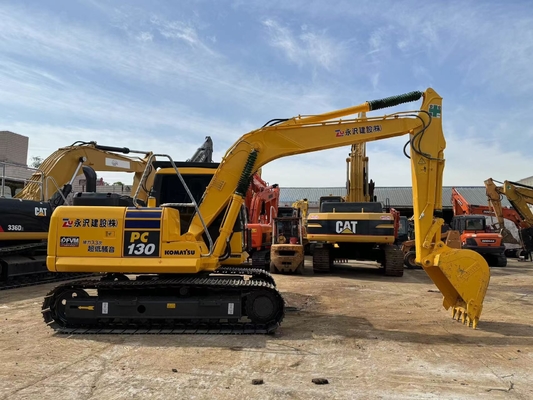 13 toneladas original japonés de segunda mano Komatsu PC130-7 Excavadora de rastreo Usada en venta
