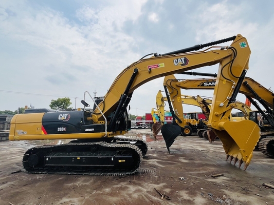 Maquinaria de construcción de segunda mano Excavadora de minería CAT 336D usada con cubo de 2m3