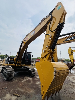 Maquinaria de construcción de segunda mano Excavadora de minería CAT 336D usada con cubo de 2m3