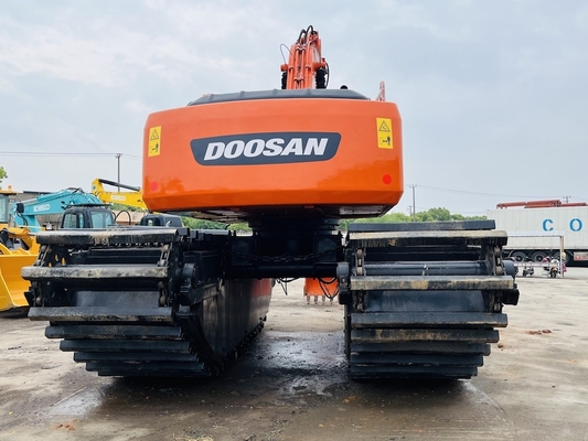 Excavadora anfibia usada DH220LC-9E con 1 m3 máquina de limpieza de río de largo alcance de segunda mano