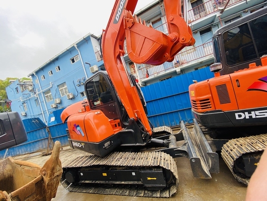6 toneladas de original usado Doosan DH60-7 Excavadora de rastreo de segunda mano con 0,09-0,2 m3 de capacidad de cubo