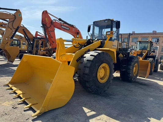 Cargador de ruedas de segunda mano Komatsu WA470-3 Cargador de carretera delantera usado 3.9 M 3