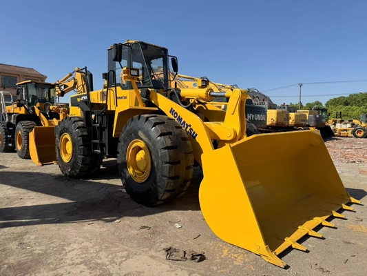 Cargador de ruedas de segunda mano Komatsu WA470-3 Cargador de carretera delantera usado 3.9 M 3