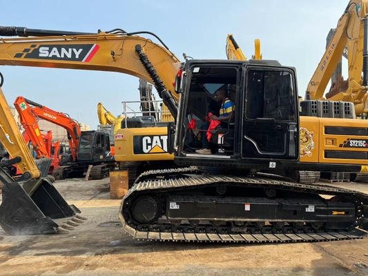 Excavadora hidráulica Sany SY215C de 21 toneladas Usada Excavadora de segunda mano con capacidad de cubo de 1,1 M3