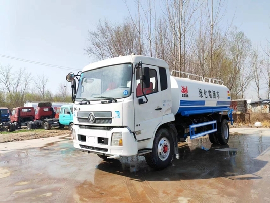 15CBM 185hp de segunda mano Kinland Dongfeng Sprinkler Camión tanque de agua Camión tanque de agua usado para la venta