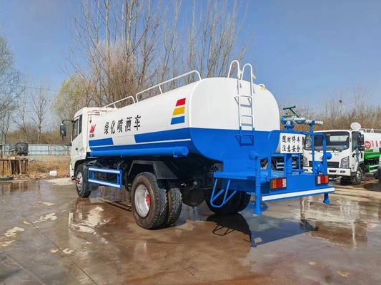 15CBM 185hp de segunda mano Kinland Dongfeng Sprinkler Camión tanque de agua Camión tanque de agua usado para la venta