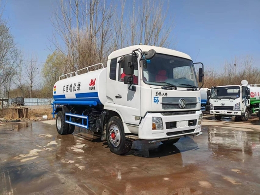 15CBM 185hp de segunda mano Kinland Dongfeng Sprinkler Camión tanque de agua Camión tanque de agua usado para la venta