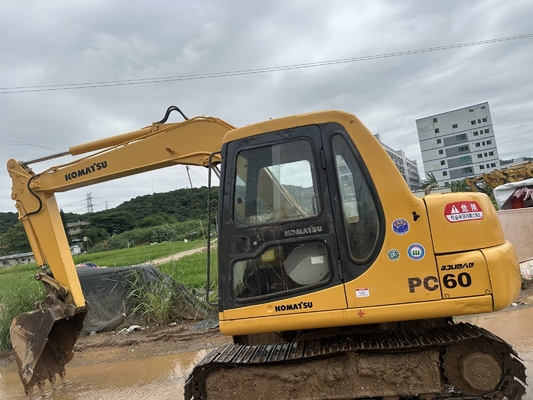 Excavadora de recorrido Komatsu PC60-7 usada de 6 toneladas de segunda mano Excavadora pequeña PC35/PC55/PC56/PC60/PC78