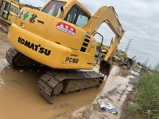 Excavadora de recorrido Komatsu PC60-7 usada de 6 toneladas de segunda mano Excavadora pequeña PC35/PC55/PC56/PC60/PC78