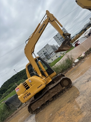 Excavadora de recorrido Komatsu PC60-7 usada de 6 toneladas de segunda mano Excavadora pequeña PC35/PC55/PC56/PC60/PC78