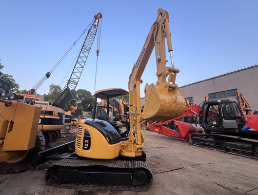 Mini Excavadora Usada Komatsu PC35MR Excavadora de rastreo Excavadora de segunda mano Maquinaria de construcción
