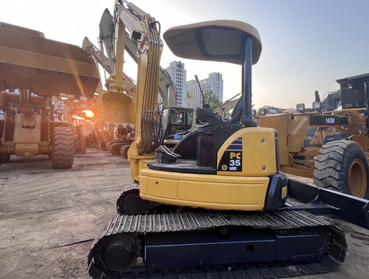 Mini Excavadora Usada Komatsu PC35MR Excavadora de rastreo Excavadora de segunda mano Maquinaria de construcción