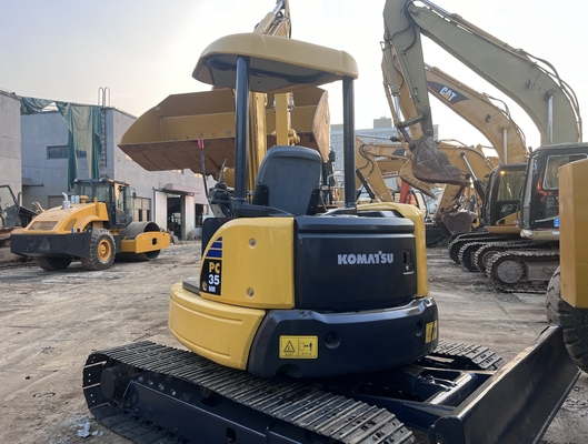 Mini Excavadora Usada Komatsu PC35MR Excavadora de rastreo Excavadora de segunda mano Maquinaria de construcción