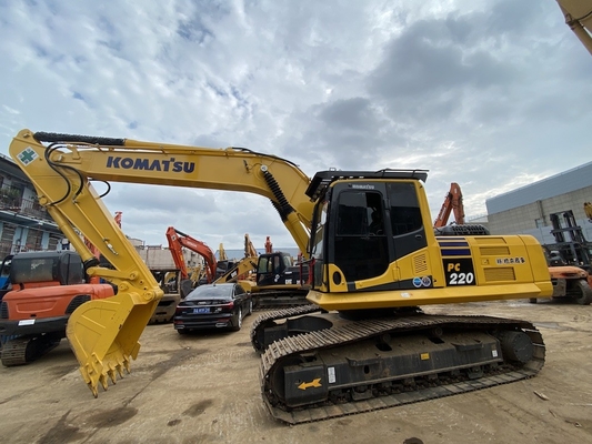 Japón hecho de segunda mano Komatsu PC220-8 Excavadora hidráulica de 22 toneladas Excavadora usada Komatsu Excavadora