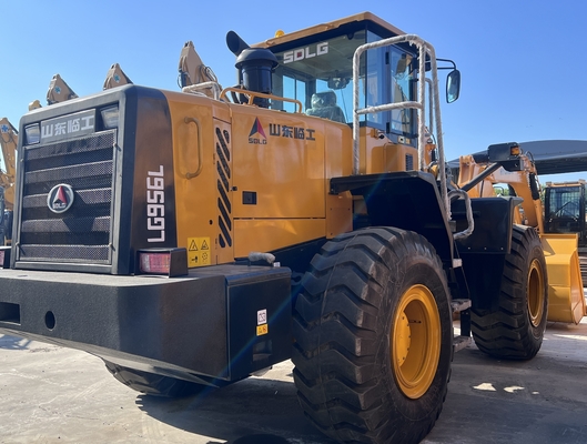 162 KW SDLG LG956L de segunda mano cargador de ruedas carga nominal 5 toneladas marca china en buenas condiciones
