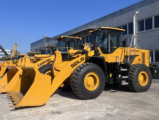 162 KW SDLG LG956L de segunda mano cargador de ruedas carga nominal 5 toneladas marca china en buenas condiciones