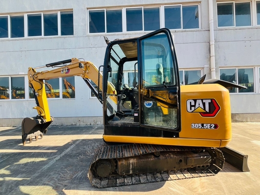 Mini excavadora Origianl Japón CAT 305.5E2 Excavadora de rastreo hidráulica de segunda mano de 5 toneladas Excavadora de orugas