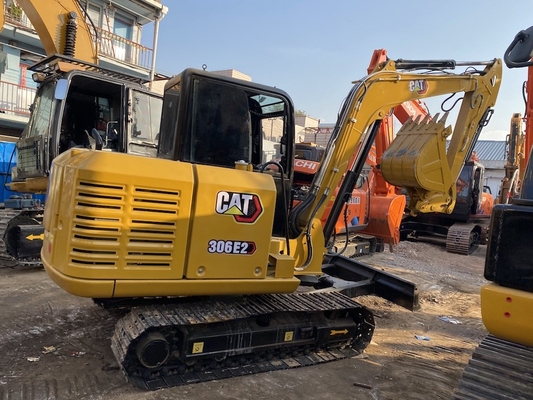 Excavadora Caterpillar de segunda mano de origen japonés Excavadora de segunda mano CAT 306E2 Excavadora de 6 toneladas Maquinaria de construcción
