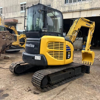 Mini excavadora de 5 toneladas original usada Komatsu PC55MR-2 PC50MR-2 Excavadora de rastreo Excavadora de segunda mano Maquinaria de construcción