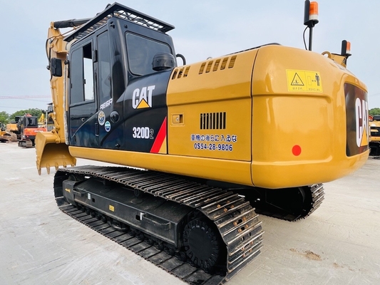 100% Japón Usado CAT 320D2 Caterpillar Excavator de segunda mano Excavador de rastrero hidráulico 1CBM Capacidad del cubo