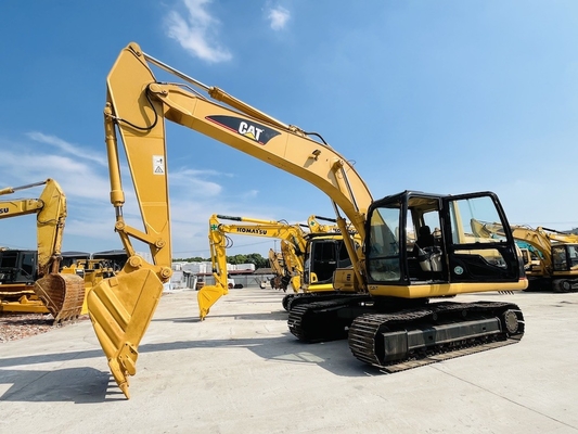 Excavadora de segunda mano de tipo CAT 320C con profundidad máxima de excavación de 6550 mm y modelo de motor CAT 3066