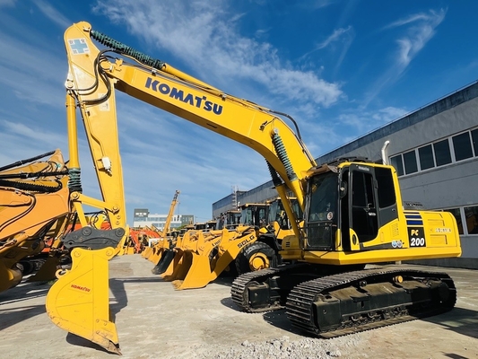 20 toneladas 100% de segunda mano Komatsu PC200-8 Excavadora de rastreo Excavadora usada original de Japón Komatsu SAA6D107E-1