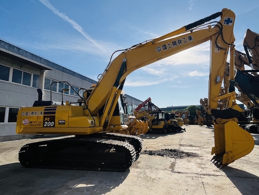20 toneladas 100% de segunda mano Komatsu PC200-8 Excavadora de rastreo Excavadora usada original de Japón Komatsu SAA6D107E-1