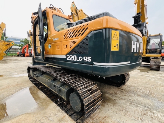 22 toneladas de segunda mano Hyundai Digger original de segunda mano Hyundai R220LC-9S Excavadora de rastreo