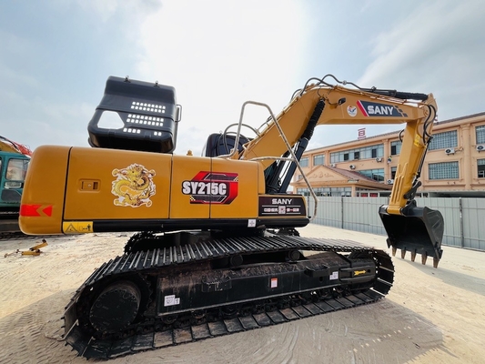 21 toneladas excavadora de segunda mano usada Sany SY215C Excavadora hidráulica 1CBM Capacidad de cubo