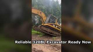 Japón original utilizó buenas condiciones de la excavadora de orugas CAT 320BL listas para enviar